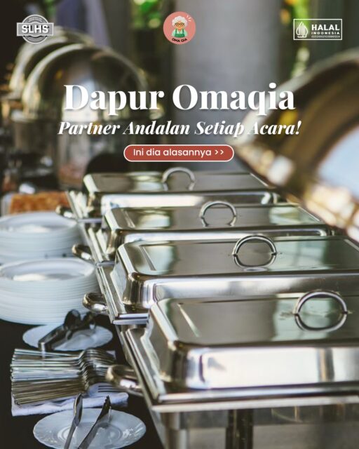 Kenapa Dapur Omaqia jadi pilihan utama banyak corporate?
✅ Konsistensi & Komitmen
✅ Kualitas & Standar Terjaga
✅ Tepat Waktu & Layanan Fleksibel

Baik untuk meeting, event eksternal, gathering, hingga annual celebration. Dapur Omaqia selalu siap jadi partner yang bisa kalian percayai!

#dapuromaqia #cateringservice #prasmanan