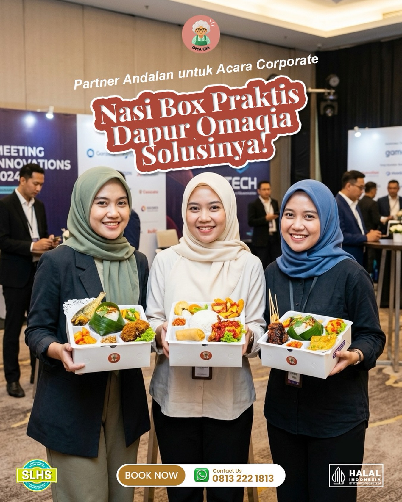 Nasi Box Dapur Omaqia, Partner Andalan untuk Acara Corporate ✨

Meeting, seminar, training, gathering, hingga acara perusahaan lainnya, percayakan kebutuhan konsumsi Anda kepada Dapur Omaqia.

Dengan pilihan menu yang beragam, rasa yang lezat, porsi yang pas, dan pelayanan yang tepat waktu, kami siap mendukung kesuksesan setiap acara corporate Anda.

✅ Cocok untuk meeting kantor
✅ Seminar & workshop
✅ Training perusahaan
✅ Gathering & event corporate
✅ Pemesanan dalam jumlah besar

Mulai dari harga yang terjangkau dengan kualitas yang terjaga, Dapur Omaqia siap menjadi solusi konsumsi terbaik untuk perusahaan Anda.

📞 Hubungi kami sekarang dan pesan nasi box untuk acara corporate Anda!

#dapuromaqia #catering #cateringservice #nasiboxpremium #nasiboxpraktis