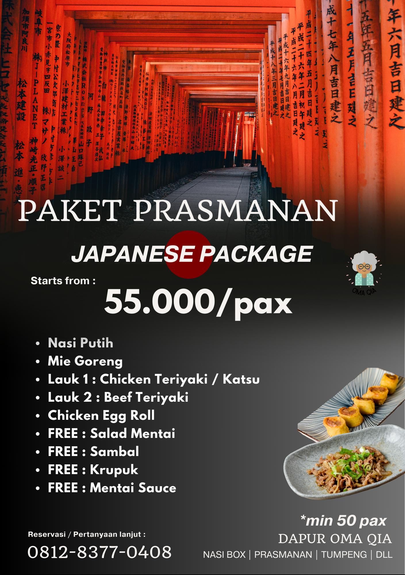 Paket Prasmanan (Japanese Menu)
