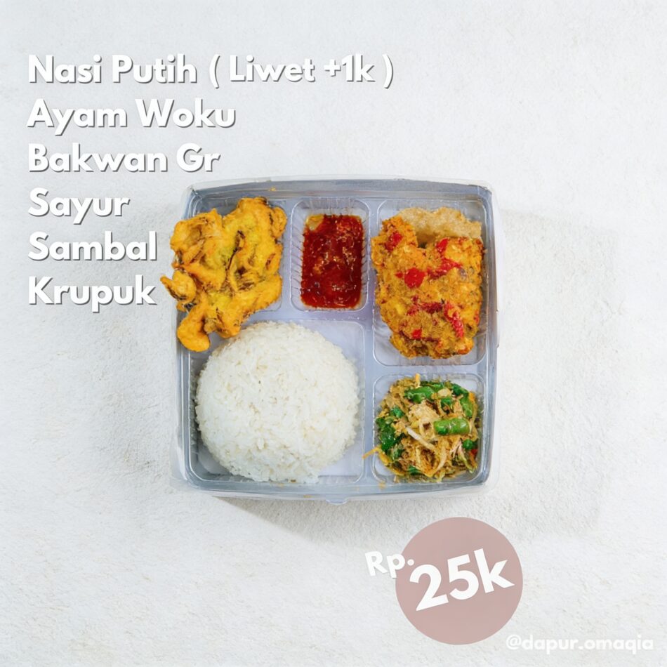 Nasi Box Ayam Woku