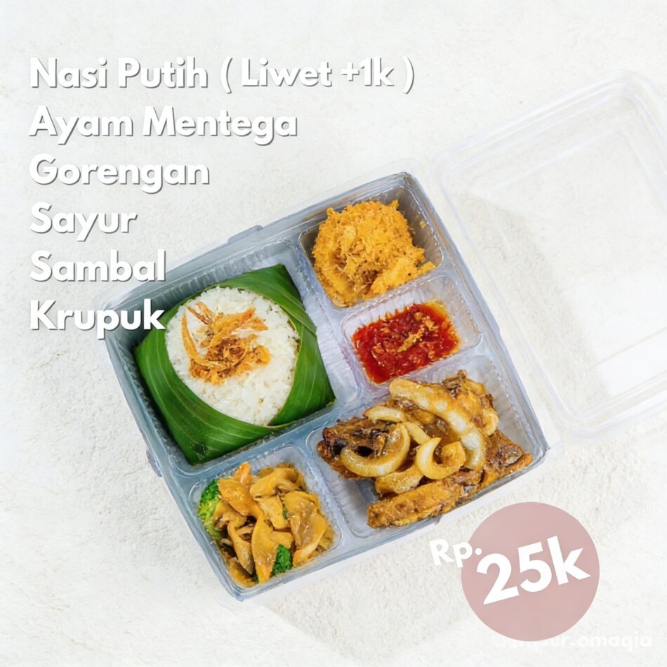 Nasi Box Ayam Mentega