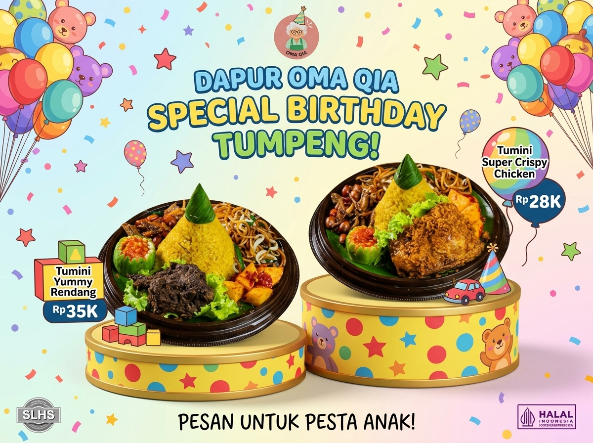 Tumpeng Mini OMAQIA Ulang Tahun Anak